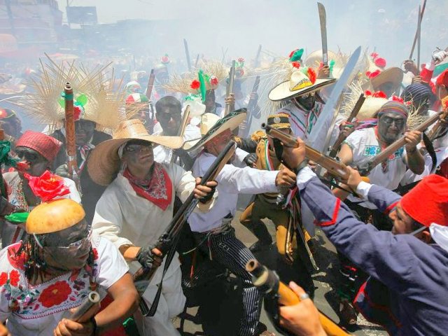 Reenactment of the Battle of Puebla