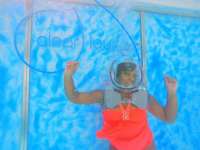 Look - I'm Vanna White - CLEAR LOUNGE!