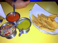 Start Off With Some Free Chips & Salsas!  Tasty!
