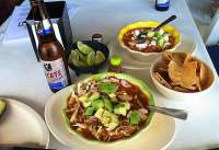 A Number of Delicious Pozole Choices - SO GOOD!