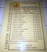 Great Menu Prices At Fernando Jr's Lobster House!